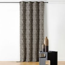 Rideau à Oeillets - Effet Moucheté Gris 140x240 cm