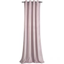 Rideau à oeillets en velours occultant Rose poudré 140x250 cm