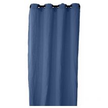 Vent Du Sud - Rideau à œillets 'Sonate' 140 x 280 cm 100% Lin lavé Indigo