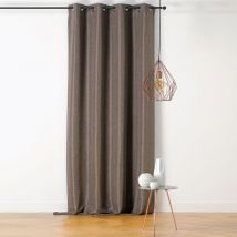 Rideau à Oeillets Uni Chic Marron Brun 145x240 cm