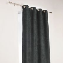 Homemaison - Rideau Alaska isolant et 100 % occultant Noir 140x260 cm