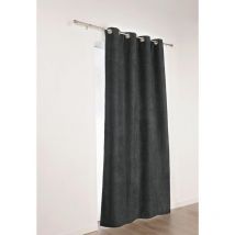 Homemaison - Rideau Alaska isolant et 100 % occultant Noir 140x350 cm