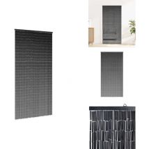 Rideau anti-insectes gris foncé 100x200 cm bambou - Rideau De Porte - Rideaux De Porte - Rideau Anti-mouches - Moustiquaire