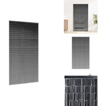 Rideau anti-insectes gris foncé 120x220 cm bambou - Rideau De Porte - Rideaux De Porte - Rideau Anti-mouches - Moustiquaire