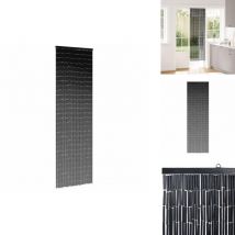Rideau anti-insectes gris foncé 56 x 185 cm bambou - Rideau De Porte - Rideaux De Porte - Rideau Anti-mouches - Moustiquaire