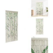 Rideau anti-insectes imprimé bambou 100x200 cm - Rideau De Porte - Rideaux De Porte - Rideau Anti-mouches - Moustiquaire