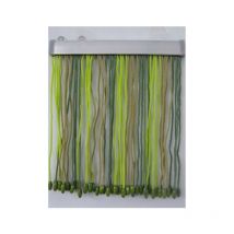 Rideau anti-mouches avec cordon CM.125X240 vert clair filet anti-mouches