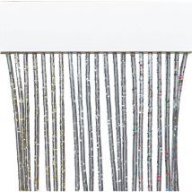 Rideau anti-mouches Brilliant 140x240h argent avec profil en plastique