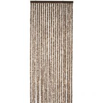 Rideau chenille marron et beige Werka Pro 90 x 220 cm