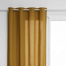 Rideau Anjali en coton & métal 135x240cm marron caramel Atmosphera Créateur D'intérieur