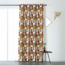 Rideau d'ameublement Astral Brique 135x255 cm