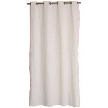 Rideau 8 oeillets 135 x 240 cm dune coton recyclé coloris ecru