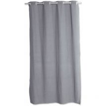 Rideau 8 oeillets 135x240 dune coton recyclé coloris gris clair