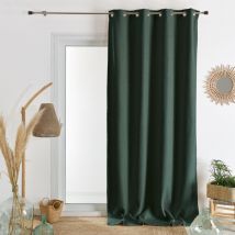 Rideau en flanelle Vert sapin 140x260 cm