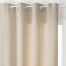 Möbelvorhang Lilou Samteffekt 140 x 260 cm Atmosphera - 1 Panel - Taupe - Taupe