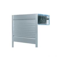 Rideau d'armoire en aluminium à cassette boxmilano - Décor : Alu satiné - Pour caisson de hauteur : 1450 mm - Pour caisson de largeur : 500 mm Itar