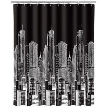 Rideau de douche City noir