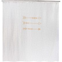 Rideau de douche design ethnique arrow gold