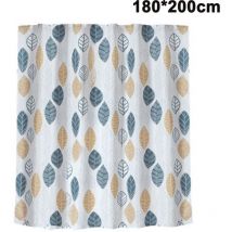 Jormftte - Rideau de douche en polyester épais imperméable à l'eau en tissu polyester rideaux de douche imperméables pour salle de bain lavable en