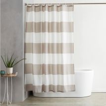 Longziming - Rideau de Douche en Tissu résistant à l'eau et à la moisissure avec œillets et Crochets,Rideau de Douche en Tissu imprimé Hydrofuge,