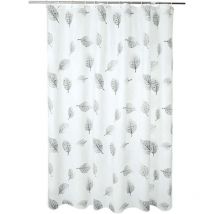 Longziming - Rideau de Douche, Ensemble de Rideaux de Douche Lavable, Rideaux de Douche peva Salle de Bain avec Crochets de Rideau de Douche pour