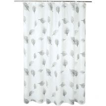 Basetbl - Rideau de Douche, Ensemble de Rideaux de Douche Lavable, Rideaux de Douche peva Salle de Bain avec Crochets de Rideau de Douche pour