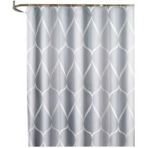Rideau de douche imperméable simple en polyester épais pour salle de bain, décoration de salle de bain (150 x 180 cm)