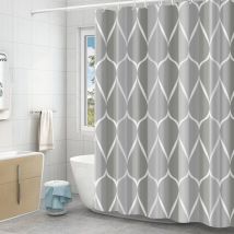 Rideau de douche imperméable Simple rideau de douche en polyester épaissi rideau de salle de bain intelligent 100200 haut