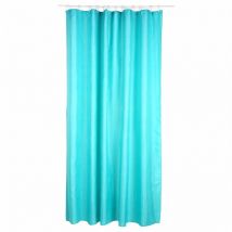 Rideau douche turquoise