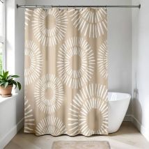 Rideau de douche polyester 180x200 cm - ethnic spirals Tendance