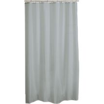 Rideau de douche avec crochets Quartz gris clair