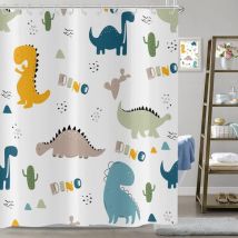 Jn.songs - Rideau de Douche Rideaux de Douche Mignon Cartoon Rideau de Baignoire Imperméable Polyester Tissu Lavable c - 180x200CM