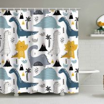 Jn.songs - Rideau de Douche Rideaux de Douche Mignon Cartoon Rideau de Baignoire Imperméable Polyester Tissu Lavable b - 150x180CM