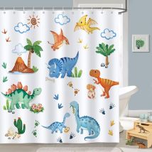 Jn.songs - Rideau de Douche Rideaux de Douche Mignon Cartoon Rideau de Baignoire Imperméable Polyester Tissu Lavable a - 90x180CM