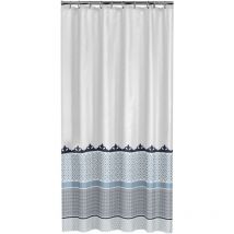 Rideau de douche Marrakech 180 cm Bleu Sealskin