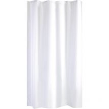 Rideau de douche trendy tissu 120x200 blanc