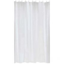 Rideau de douche uni et lumineux Blanc 180x200 cm