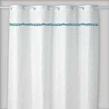 Rideau de douche imprimé pompons en polyester