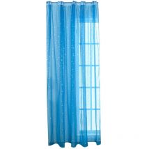 Rideau de fenêtre exquis, beaux rideaux en voile de fenêtre pour la maison, la chambre à coucher, le salon (bleu, 100 x 200 cm)