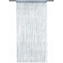 Rideau de perles suspendu, 100 x 200 cm, rideau de porte et fenêtre à pampilles, diviseur brillant, cantonnière, ligne de pampilles (blanc)