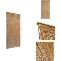 Rideau de porte Bambou 90 x 200 cm - Rideau De Porte - Rideau Anti-moustique - Rideau En Bambou - Décor Intérieur - Protection Insecte
