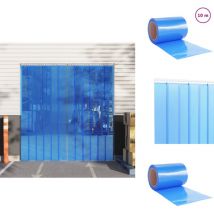 Rideau de porte bleu 300 mmx2,6 mm 10 m pvc - Rideau De Porte - Rideau Pvc - Isolation Thermique - Protection Contre Les Nuisibles - Rideau