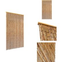 Rideau de porte contre insectes Bambou 120 x 220 cm - Rideau De Porte - Moustiquaire - Anti-insecte - Bambou - Décoration Intérieure