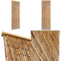 Rideau de porte contre insectes Bambou 56 x 185 cm - Rideau De Porte - Moustiquaire - Rideau Anti-insectes - Bambou - Décoration Intérieure - Home &