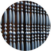 Casa - Rideau de porte en perles grises Frejus 100x230 cm
