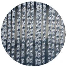 La Tenda - Rideau de porte en pvc blanc et transparent Lazio 100 x 230 cm