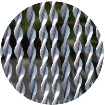 La Tenda - Rideau de porte en pvc blanc Riva 100x230 cm