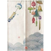 Rideau de Porte Japonais, Japon, Restaurant, Rideau de Chambre, Mur de Tapisserie, Rideaux, Rideau de séparation (65 x 90cm)