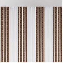Cortina de plástico para exterior de puertas modelo lisboa color marron-cristal 90x210cm M63185 Acudam