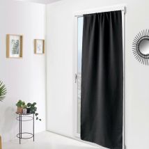 Rideau de porte occultant 90x210 Basic noir